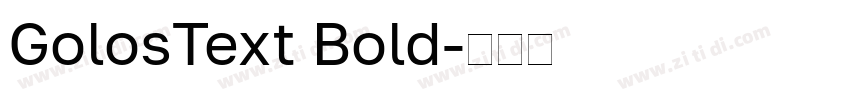 GolosText Bold字体转换